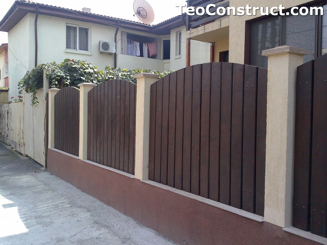 Garduri din lemn oradea foisoare din lemn garduri din for Modele de garduri pentru case