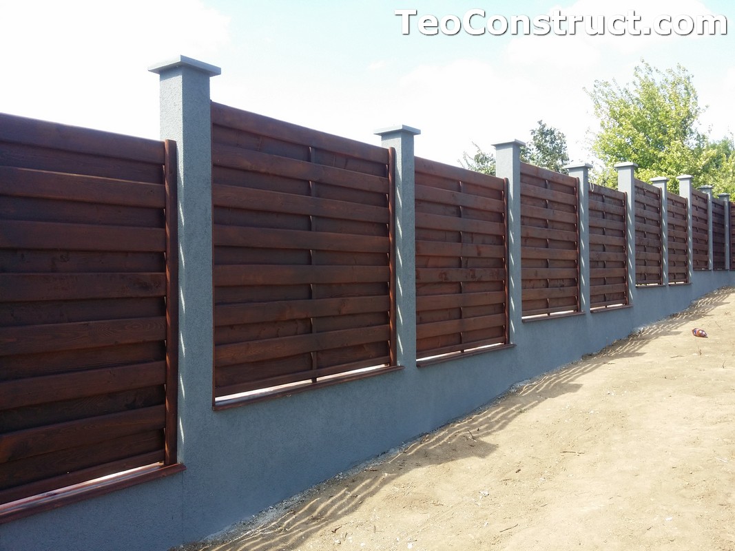 Garduri din lemn cu lamele verticale 10