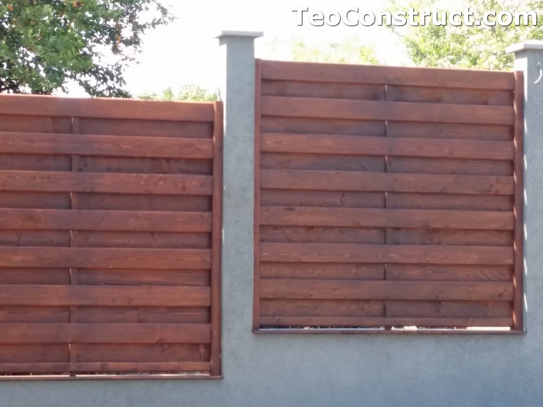Garduri din lemn cu lamele verticale 16