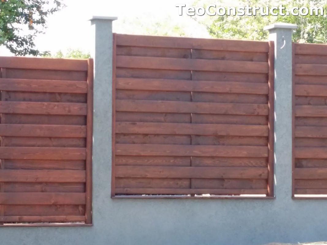 Garduri din lemn cu lamele verticale 17