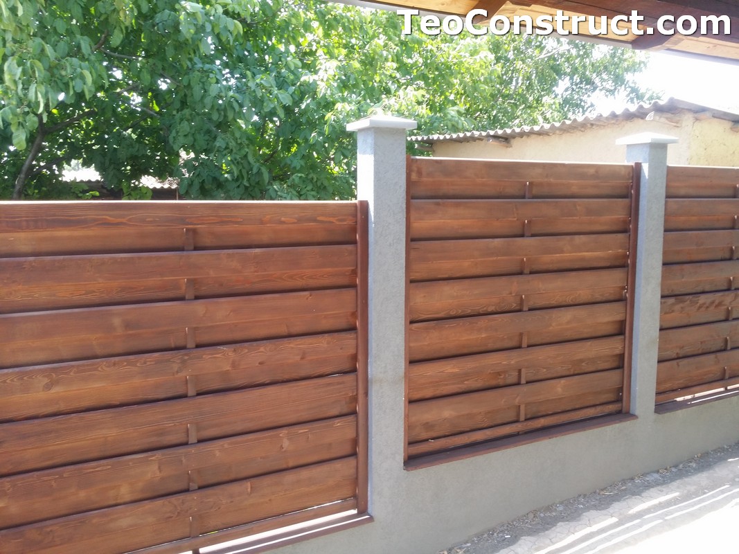 Garduri din lemn cu lamele verticale 20