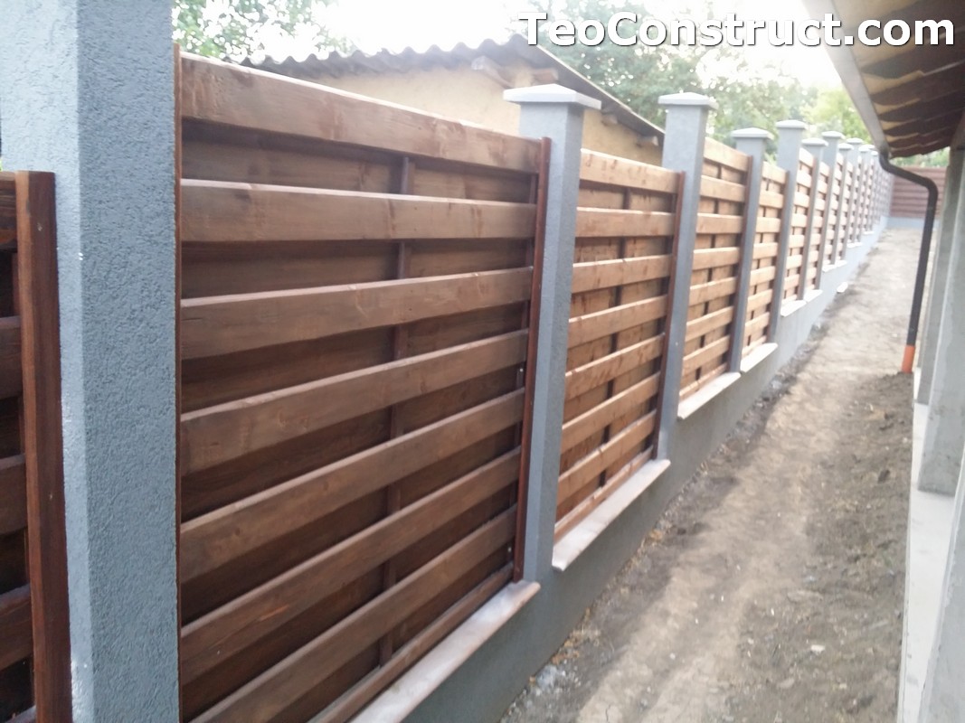 Garduri din lemn cu lamele verticale 4